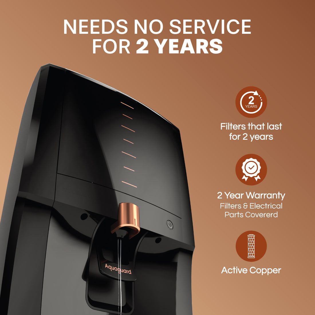 Aquaguard Aura 2X Life RO+UV + Copper Water Purifier Review – 10-Stage Purity, No Service for 2 Years - Image 2